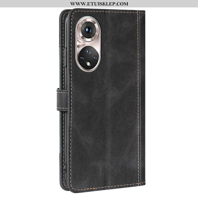 Etui Folio do Honor 50 Pro Pro Faux Leather Dwukolorowy Stylowy